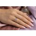 Tansanit Ring Gold 333 8K nat. Tansanit 0.46ct Natur Diamanten 0.05ct