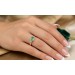 Smaragd Ring Gold 585 14K Natur Sambia Smaragd 0.86ct Natur Diamanten