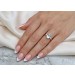 Blautopas Ring Gold 333 8K Natur Blautopas 2.8ct Lab Grown Diamanten 0.10ct