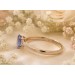 Tansanit Ring Gold 333 8K Natur Tansanit 0.46ct Natur Diamanten 0.05ct