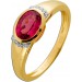 Turmalin Ring Gold 333 8K nat. pinker Turmalin 1.25ct Natur Diamanten
