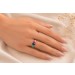 Smaragd Ring Gold 333 8K Natur Saphir Rubin Lab Grown Diamanten