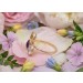 Citrin Ring Gold 585 14K nat afrikanischer Amethyst nat Blautopas