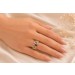 Citrin Ring Gold 585 14K nat. Amethyst Peridot Blautopas Labor Diamanten