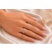 Brillantring Weißgold 585 14K Lab Grown Diamanten 0.08ct.