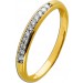 Memoire Ring Gold 585 14K Brillanten 0.11ct