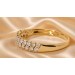 Diamantring Gold 375 9 Karat Diamanten 0.18ct