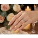 Smaragd Ring Weißgold 585 14K grüne Smaragde Brillant 0.12ct 