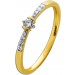 Diamantring Gold 585 14 Karat Diamanten 0.15ct 
