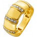 Zirkonia Ring Gold 333 8 Karat weiße Zirkonia Steine