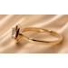 Knoten Endlos Ring Gold 333 8K weißer Zirkonia 