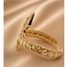Schlangen Ring Gold 333 8 Karat diamantiert 