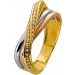 Trinity Ring Gold Weißgold Rosegold 585 14K weiße Zirkonia