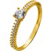 Zirkonia Ring Gold 333 8K weiße Zirkonia Steine