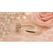 Halo Ring Gold 333 8 Karat weiße Zirkonia Steine