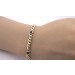 Panzerarmband Gelbgold 585 14K blaue Saphir Edelsteine 1.98ct