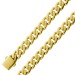 Panzerarmband 7mm Gelbgold 333 Cuban Link Chain halbmassiv