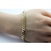 Panzerarmband 7mm Gelbgold 333 Cuban Link Chain halbmassiv