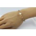 Flexibler Armreif Gelbgold 585 Süßwasser Zuchtperle