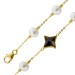 Perlmutt Armband Gelbgold 585 6 Suesswasser Zuchtperlen