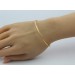 Armreif Gelbgold 585 14 Karat halbmassiv