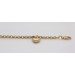 Herz Armband Gelbgold 585 14 Karat halbmassiv 