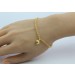 Herz Armband Gelbgold 585 14 Karat halbmassiv 