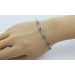 Tansanit Armband Platin 950 lila blaue Edelsteine 5.50ct.