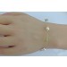 Perlenarmband Gold 585 14K nat grüne Amethyste nat Zitronenquarze Süßwasserzuchtperlen