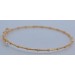 Perlen Armreif Gold 750 14K weiße Süßwasserzuchtperlen 3-3.5mm