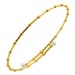 Perlen Armreif Gold 750 14K weiße Süßwasserzuchtperlen 3-3.5mm