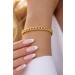 Panzerarmband Gold 375 9 Karat halbmassiv