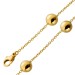 Ankerketten Armband Gold 375 9 Karat Kugelelemente 8mm