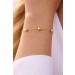 Ankerketten Armband Gold 375 9 Karat Kugelelemente 8mm