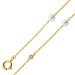 Brillant Armband Gold 585  14K Natur Diamanten Süßwasser Zuchtperlen