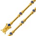 Tansanit Armband Gold 333 8K lila Natur Tansanite 1.10ct