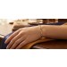 Tansanit Armband Gold 333 8K lila Natur Tansanite 1.10ct