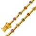 Saphir Armband Gold 585 14K bunte nat. Saphir Edelsteine 3.30ct