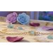 Edelsteinarmband Gold 333 8K nat Amethyst Blautopas Citrin Rauchquarz 