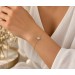 Diamant Armband Gold 750 18K Brillanten 0.06ct