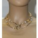 Perlenkette Edelsteinkette Bergkristall Achat Granat 92cm 