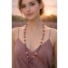 Perlenkette Amethyst Karneol Natur Edelsteine