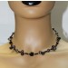 Perlenkette Silber Gelbgold vergoldet 57 Achat Edelsteine
