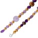 Perlenkette Edelsteinkett Amethyst Edelsteine Süßwasserperlen Silber 925
