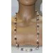 Perlenkette Edelsteinkette Koralle grauer Achat Edelsteine