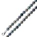 Perlenkette 47cm japanische Akoyaperlen 6.5-7.5mm Silber 925