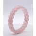 Rosenquarz Armband puderrosa Natur Rosenquarz Edelsteine Stretchband