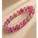 Armband Amethyst Bergkristall Rauchquarz Kakoxenit Lepidokrozit 120ct 