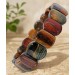 Tigerauge Armband grün braune Tigerauge Edelsteine 170ct