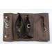Schmuckrolle Reise Schmucktasche Schmuckkiste Leder